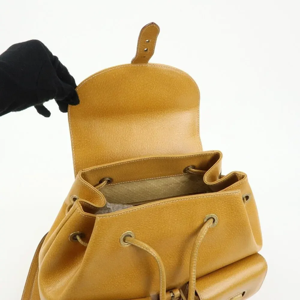 Gucci Bamboo Calfskin Backpack Yellow